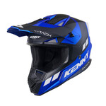 Track Helmet Graphic Candy Blue Matt