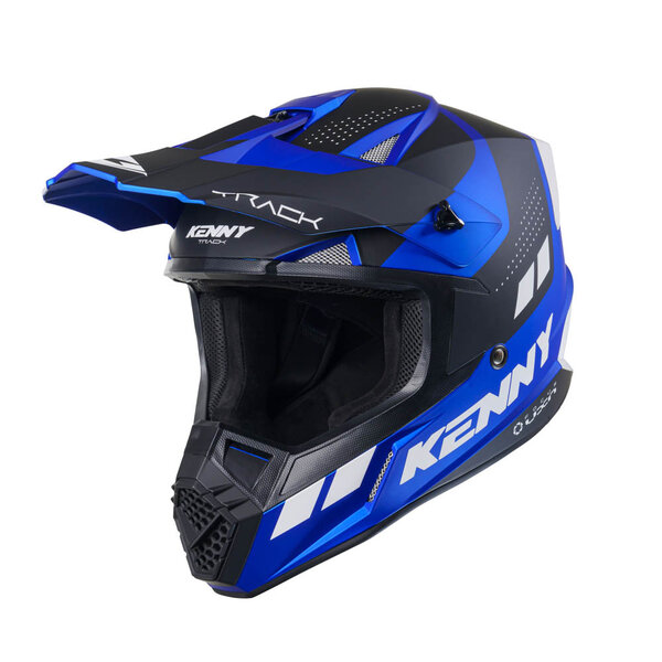 Track Helmet Graphic Candy Blue Matt