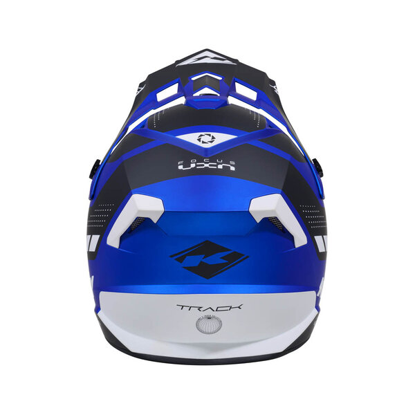 Track Helmet Graphic Candy Blue Matt