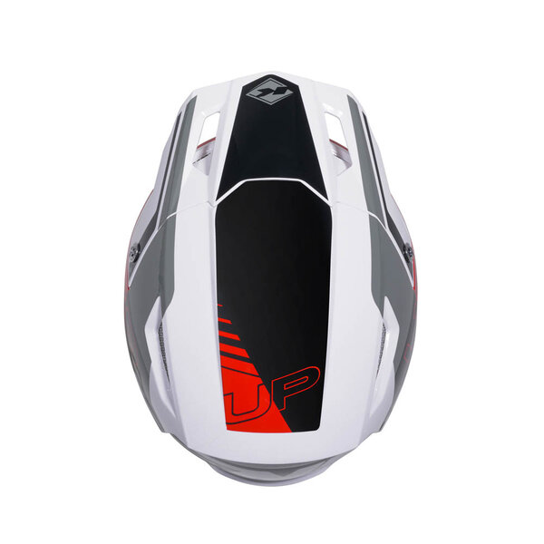 Trial Up Helmet Graphic White Red