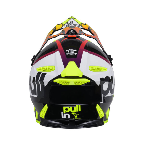 Pull In Helmet For Adult Trash Neon