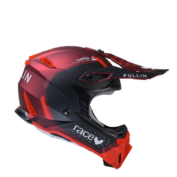 Pull In Helmet For Kid Master Red Matt