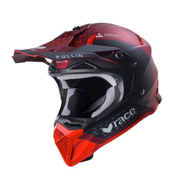 Pull In Helmet For Kid Master Red Matt