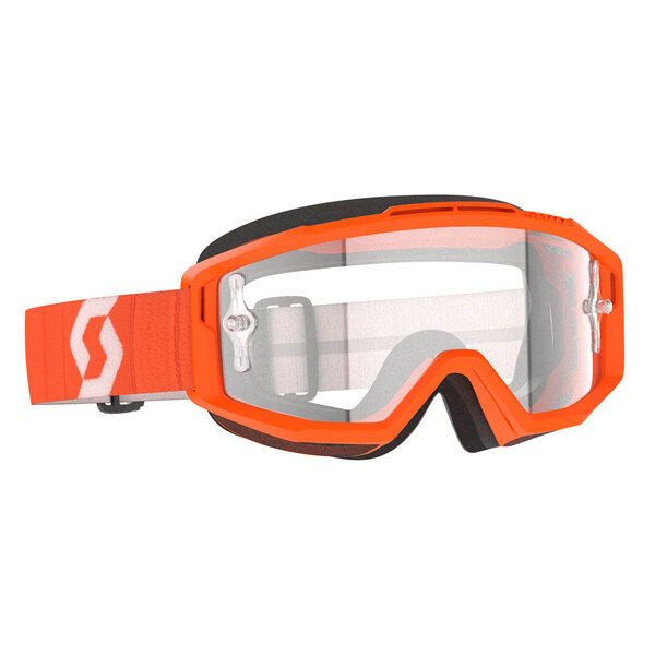 Scott Goggle Split OTG Orange Clear Works (Speciaal Voor Brildragers)