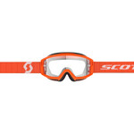 Scott Goggle Split OTG Orange Clear Works (Speciaal Voor Brildragers)