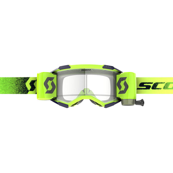 Scott Goggle Fury WFS Neon Yellow Clear Works ( 50 mm Roll Off ))