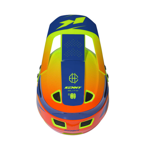 Elite BMX Helmet Navy Neon Yellow
