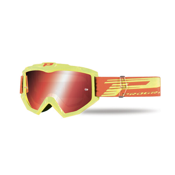 Progrip Goggle Atzaki 3201 Yellow Fluo / Red Chrome Lens / AntiScratch