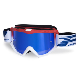 Progrip Goggle Atzaki 3201 Red White / Blue Chrome Lens / AntiScratch