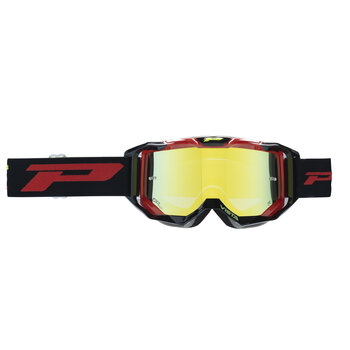 Progrip Goggle Vista 3303 Black Red / Yellow Chrome Lens / NoFog-AntiScratch