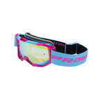 Progrip Goggle Vista 3303 Fuxia Light Blue / Yellow Chrome Lens / NoFog-AntiScratch