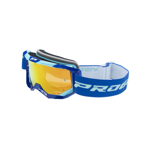 Progrip Goggle Vista 3303 Blue Turquoise / Orange Chrome Lens / NoFog-AntiScratch