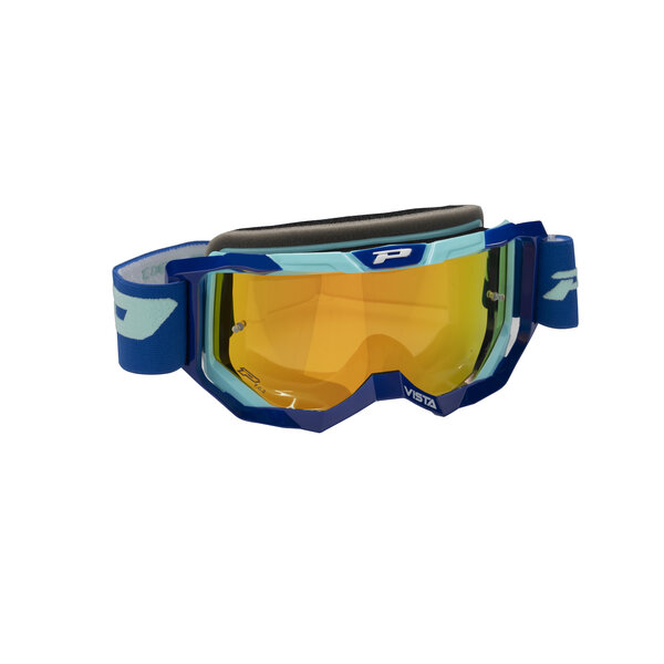 Progrip Goggle Vista 3303 Blue Turquoise / Orange Chrome Lens / NoFog-AntiScratch