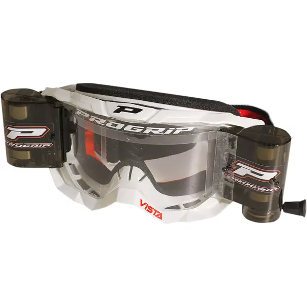 Progrip Goggle Vista 3303 White + XXL Roll Off 50mm / Clear Lens / NoFog-AntiScratch