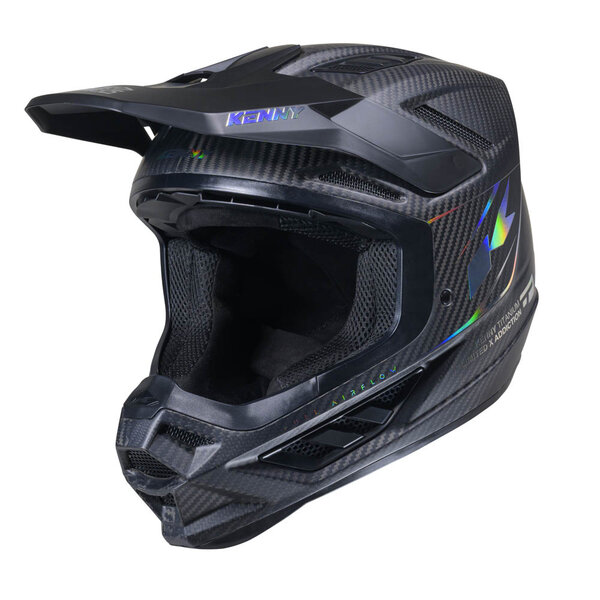 Titanium Carbon Helmet  Matt Carbon Holographic