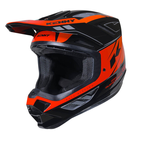 Titanium Graphic Helmet  Black Orange Gradient