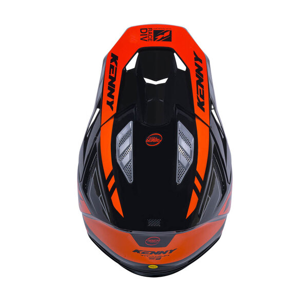 Titanium Graphic Helmet  Black Orange Gradient