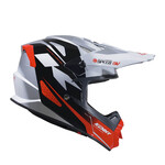 Track Helmet Graphic  Speed Black Red