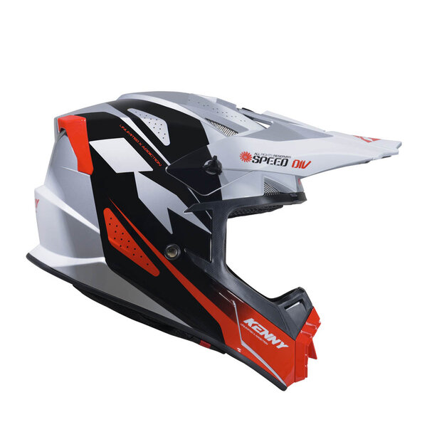 Track Helmet Graphic  Speed Black Red