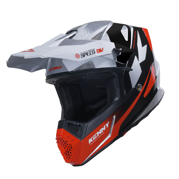Track Helmet Graphic  Speed Black Red