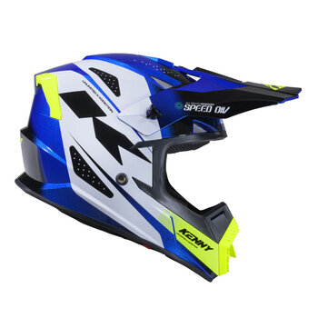 Track Helmet Graphic  Speed Neon Blue