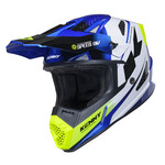 Track Helmet Graphic  Speed Neon Blue