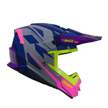 Track Helmet Graphic  Speed Purple Pink