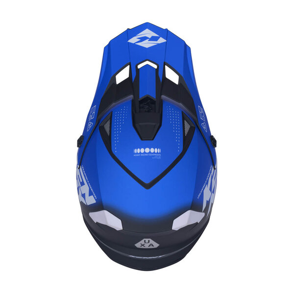 Track Helmet Graphic  Focus Blue