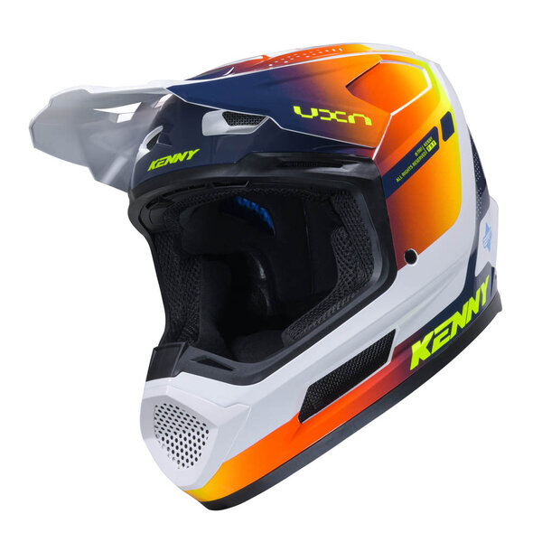 Performance Helmet Graphic  Racing Navy Orange
