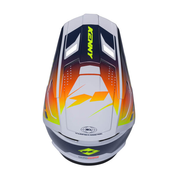 Performance Helmet Graphic  Racing Navy Orange