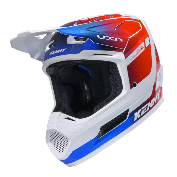 Performance Helmet Graphic  Racing Red Blue