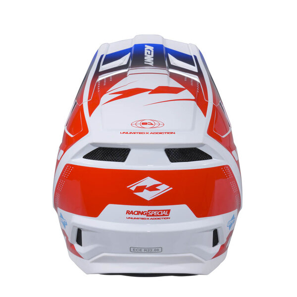 Performance Helmet Graphic  Racing Red Blue