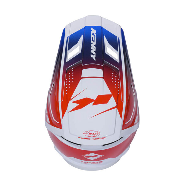 Performance Helmet Graphic  Racing Red Blue