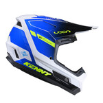 Performance Helmet Graphic  Racing White Blue