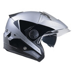 Evasion Graphic Helmet Silver Black
