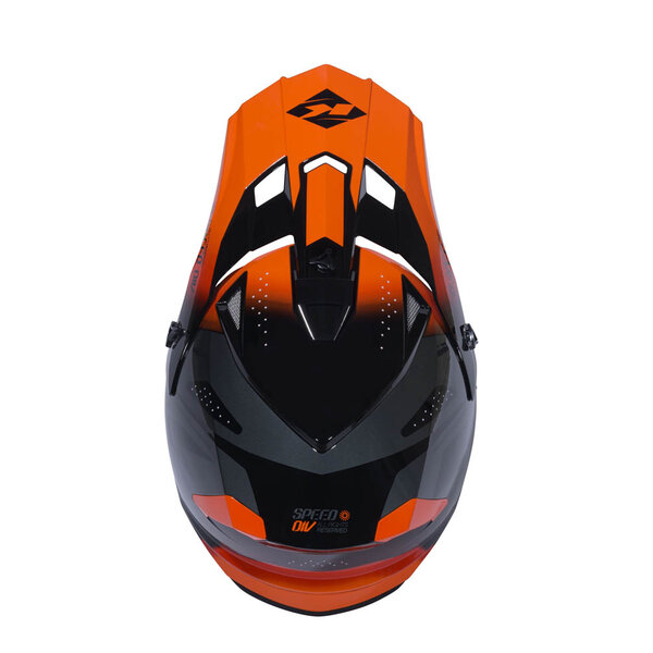 Track Helmet Kid Graphic  Speed Neon Orange