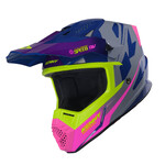 Track Helmet Kid Graphic  Speed Purple Pink