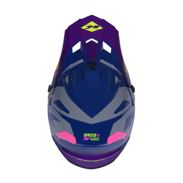 Track Helmet Kid Graphic  Speed Purple Pink