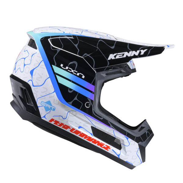 Performance Helmet Graphic + Wave Blue White
