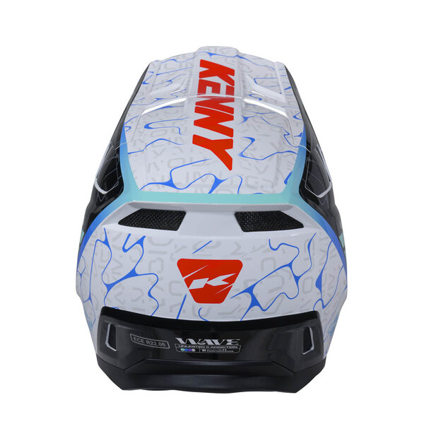 Performance Helmet Graphic + Wave Blue White