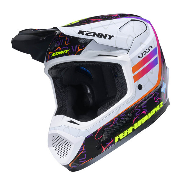 Performance Helmet Graphic + Wave Black White
