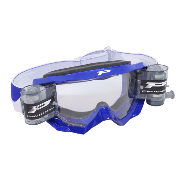 Progrip Goggle Venom 3200 Blue + XL Roll Off 40mm / Clear Lens / NoFog-AntiScratch