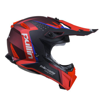 Graphic + Pull in Helmet Master Red