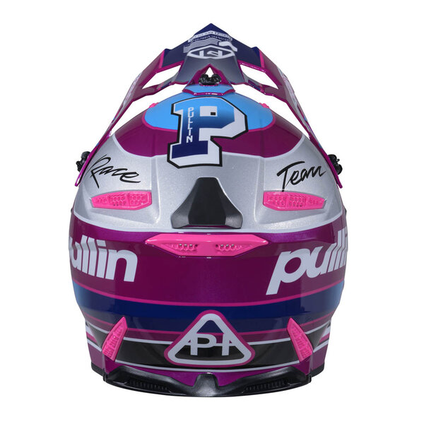 Graphic + Pull in Helmet Team Silver
