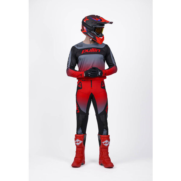 Pull In master Race Pants Gradient Grey Red