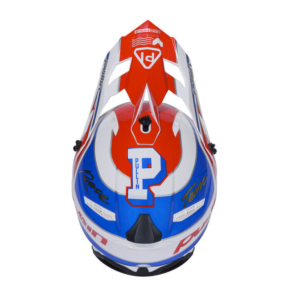 Graphic + Pull In Helmet Kid Team red Blue