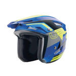 Trial Up Helmet Graphic Blue Neo Yellow