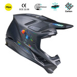 Titanium Carbon Helmet  Matt Carbon Holographic