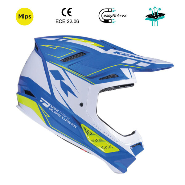 Titanium Graphic Helmet Candy Blue