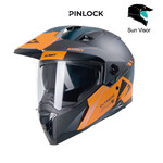Extreme Helmet Graphic Orange Petrol Matt